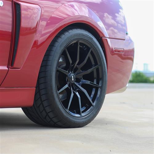 1994-04 Mustang SVE S350 Wheel & Nitto Tire Kit - 18x9/10 - Gloss Black