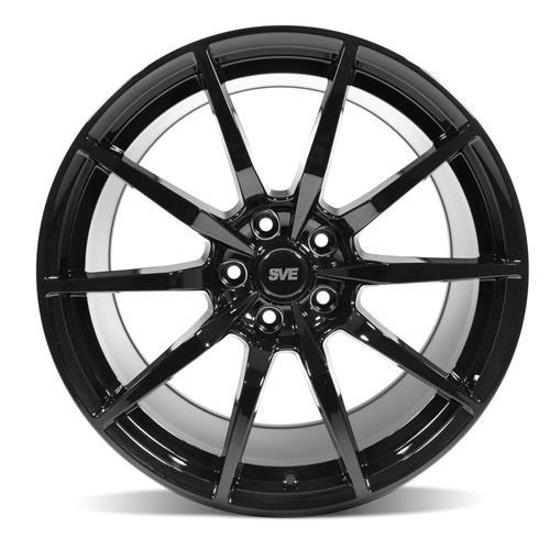 2015-23 Mustang SVE S350 Wheel & Nitto NT555 G2 Tire Kit - 19x10/11 - Gloss Black