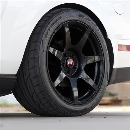 2005-14 Mustang SVE R350 Wheel & Nitto Tire Kit - 19x10 - Gloss Black