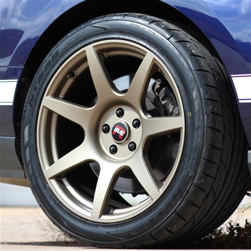 2005-14 Mustang SVE R350 Wheel & Nitto Tire Kit - 19x10 - Satin Bronze