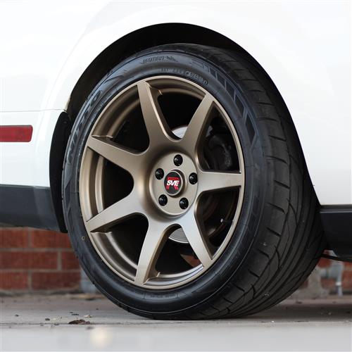 2005-14 Mustang SVE R350 Wheel & Nitto Tire Kit - 19x10/11 - Satin Bronze