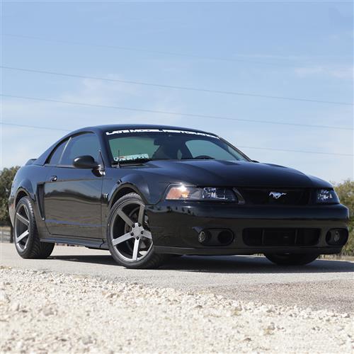 SVE Mustang NVX Wheel & Tire Kit - 18x9/10 - Gloss Graphite - Z II ...