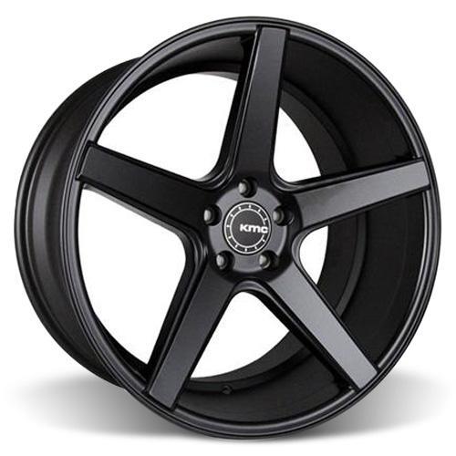 KMC Mustang 685 District Wheel & Tire Kit 20x8.5/10.5 Satin Black (15