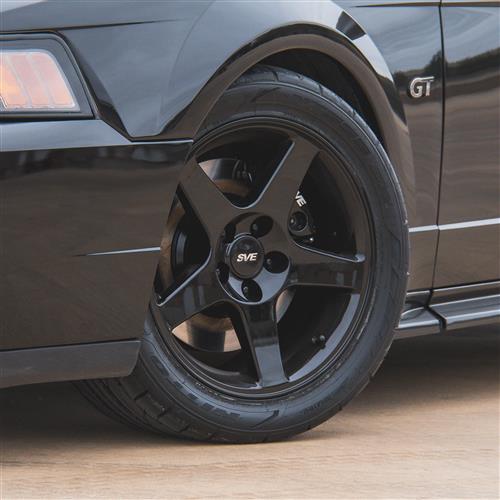 1994-04 Mustang SVE 03 Cobra Wheel & Nitto Tire Kit - 17x9 - Black