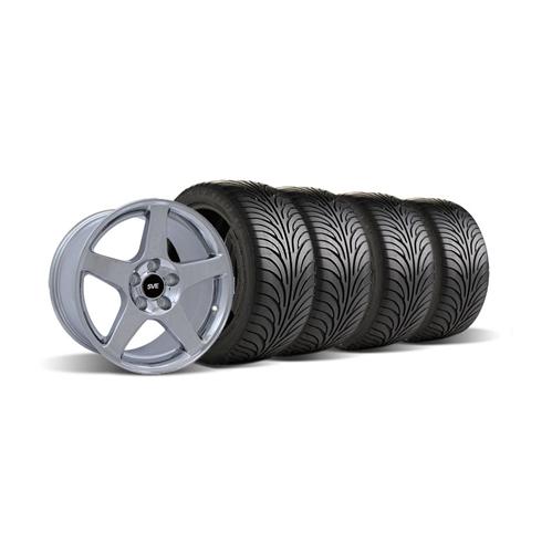 Mustang 03 Cobra Wheel & Tire Kit - 17x9 Chrome (94-04 ...