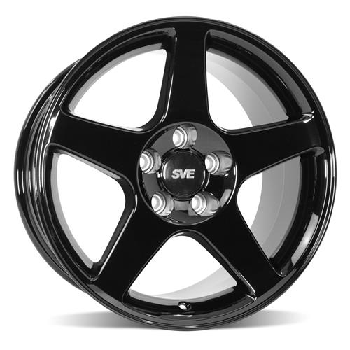 1994-04 Mustang SVE 03 Cobra Wheel & Drag Radial Nitto Tire Kit - 17x9/10.5 - Black