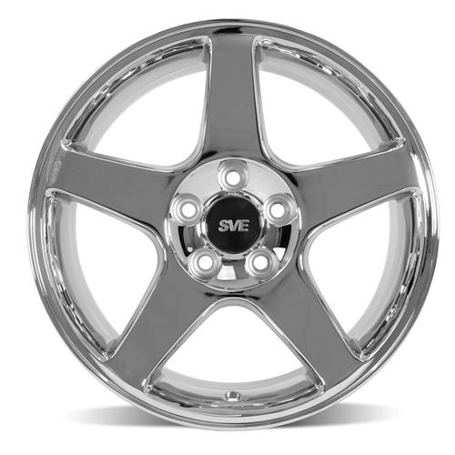 1994-04 Mustang SVE 03 Cobra Wheel & M/T Tire Kit  - 17x9/10.5 - Chrome