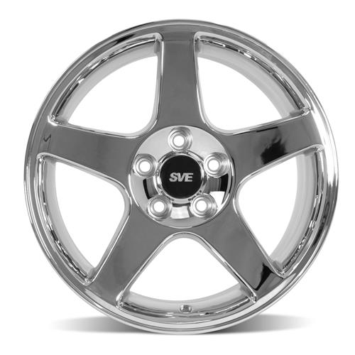 1994-04 Mustang SVE 03 Cobra Wheel & M/T Tire Kit  - 17x9/10.5 - Chrome