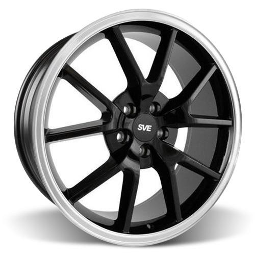 Mustang FR500 Wheel & Drag Radial Tire Kit 17x9/10.5 Black NT555R (9404)