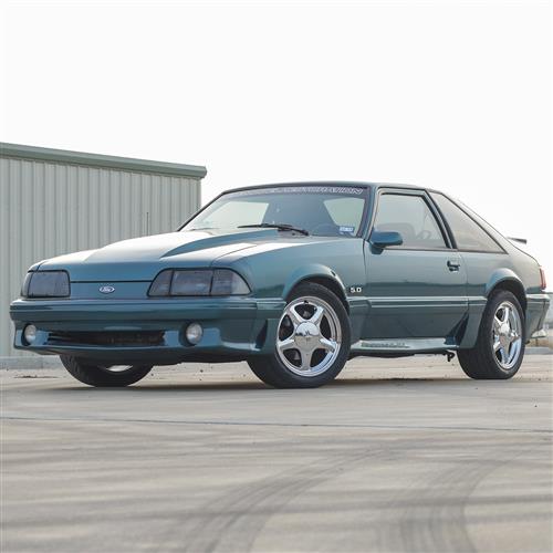1979-93 Mustang 5 Lug Pony Wheel & Nitto Tire Kit  - 17x8/9 - Chrome
